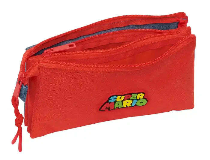 Safta Estuche Portatodo Colección Super Mario Triple con 3 Cremalleras 120x30x220 mm Safta Estuche Portatodo Colección Super Mario Triple con 3 Cremalleras 120x30x220 mm
