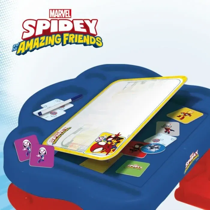 Lisciani Giochi Spidey Super Desk Escritorio de Actividades con 10 Juegos Educativos para Niños