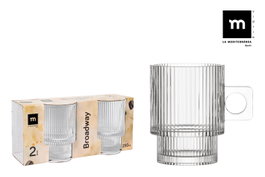 La Mediterranea Set 2 Tazas Café Con Leche Broadway 250 ml (18 Cajas)ように