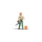 BRUDER 60030 Forstarbeiter con Zubehr (verde/beige)