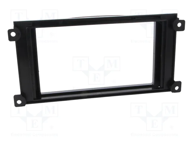 PER.PIC. Bastidor de montaje de radio 2 DIN para Ford, Negro Brillante