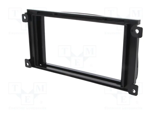 PER.PIC. Bastidor de montaje de radio 2 DIN para Ford, Negro Brillante