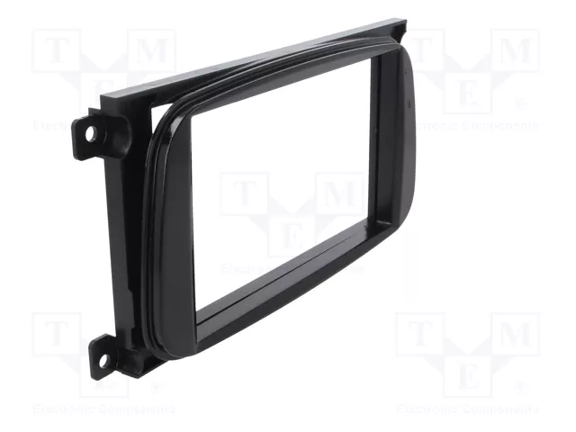PER.PIC. Bastidor de montaje de radio 2 DIN para Ford, Negro Brillante