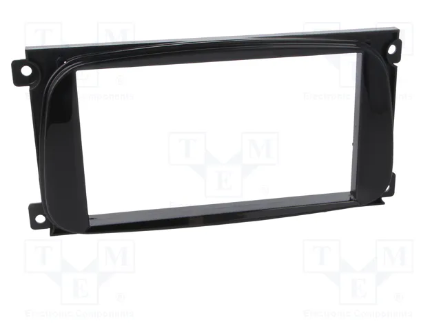 PER.PIC. Bastidor de montaje de radio 2 DIN para Ford, Negro Brillante