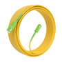 Aisens Latiguillo de Fibra Óptica G.657.A2 9/125 SMF Simplex 10m SC/APC-SC/APC Amarillo