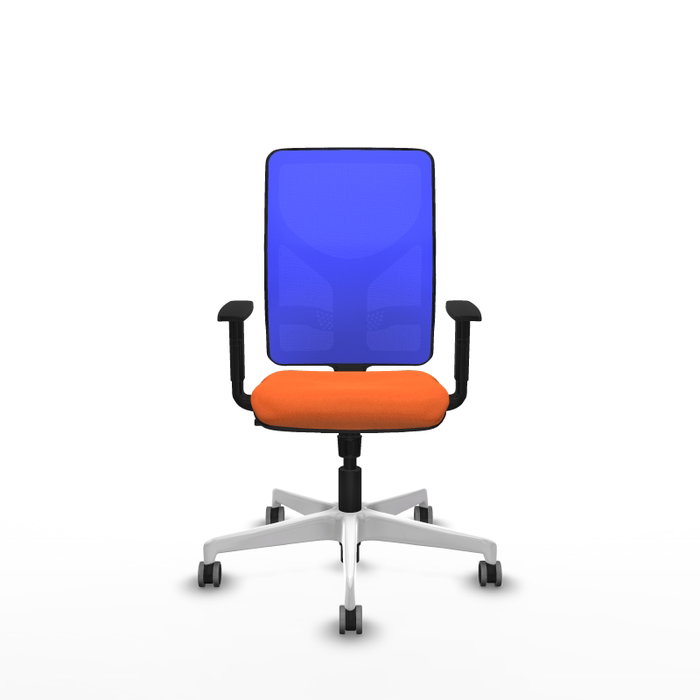 PIQUERAS Y CRESPO Silla de oficina Motilla con mecanismo Sincro, Naranja y Azul PIQUERAS Y CRESPO Silla de oficina Motilla con mecanismo Sincro, Naranja y Azul