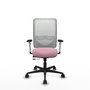 PIQUERAS Y CRESPO Silla de oficina Zulema Rosa y Blanco