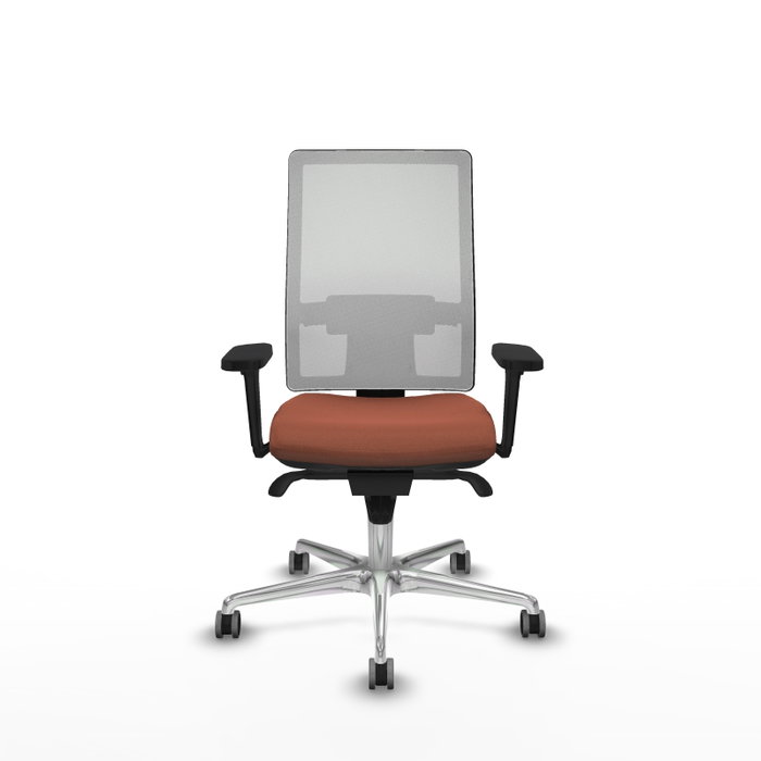 PIQUERAS Y CRESPO Silla de oficina Horna con mecanismo Sincro Marrón y Blanco PIQUERAS Y CRESPO Silla de oficina Horna con mecanismo Sincro Marrón y Blanco