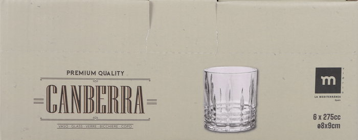 La Mediterranea Vaso 275 cc Canberra Md (48 Unidades)