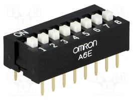 Aratas (Formerly Omron Components) Interruptor DIP-SWITCH A6E 8 secciones