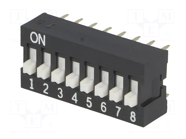 Aratas (Formerly Omron Components) Interruptor DIP-SWITCH A6E 8 secciones