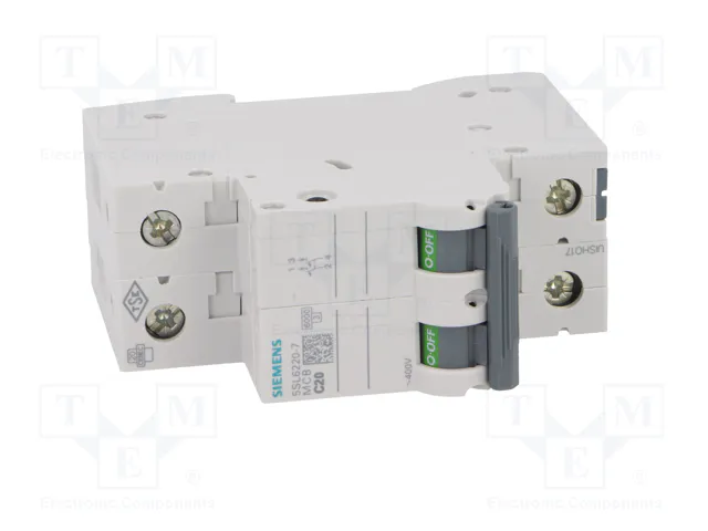 SIEMENS 5SL6220-7 Interruptor magnetotérmico 2 polos 20A Característica C