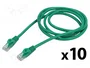 LANBERG Patch Cord Cat 6 U/UTP Verde 1,5m con RJ45