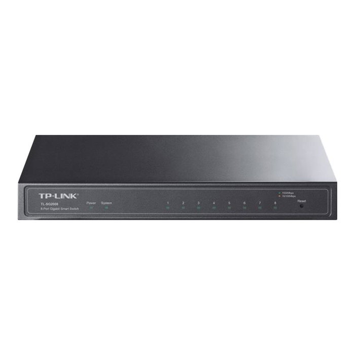 TP-Link TL-SG2008 Switch Gigabit de 8 Puertos Gestionable Negro