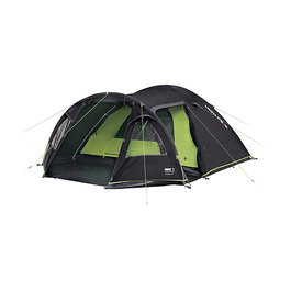 High Peak Mesos 4P Tienda de Campaña Cúpula para 4 Personas con Ventilación, Verde y Gris - Con Vestíbulo o Túnel