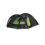 High Peak Mesos 4P Tienda de Campaña Cúpula para 4 Personas con Ventilación, Verde y Gris - Con Vestíbulo o Túnel