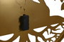 DKD Home Decor Decoración de Pared LED de Metal Buda (Pack de 2)