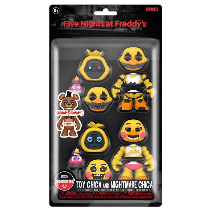 FUNKO Blister 2 figuras Snaps! Five Nights at Freddy's Toy Chica y Nightmare Chica FUNKO Blister 2 figuras Snaps! Five Nights at Freddy's Toy Chica y Nightmare Chica