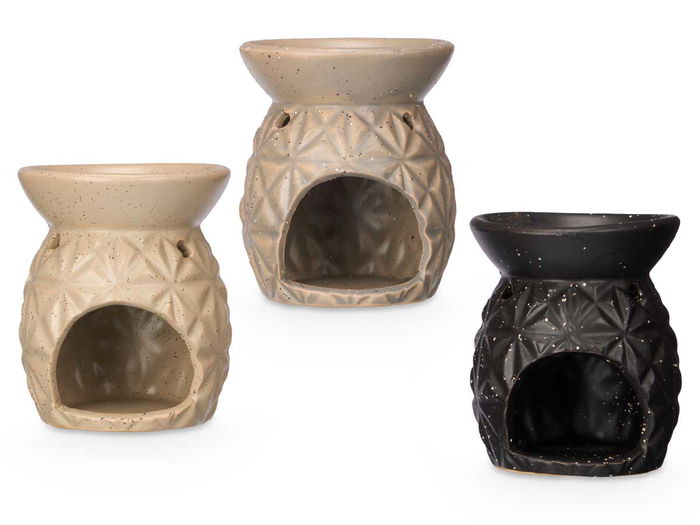 Acorde Quemador de Cerámica Rombos Grd Surtidos 9 x 10.5 x 9 cm (Set de 24)