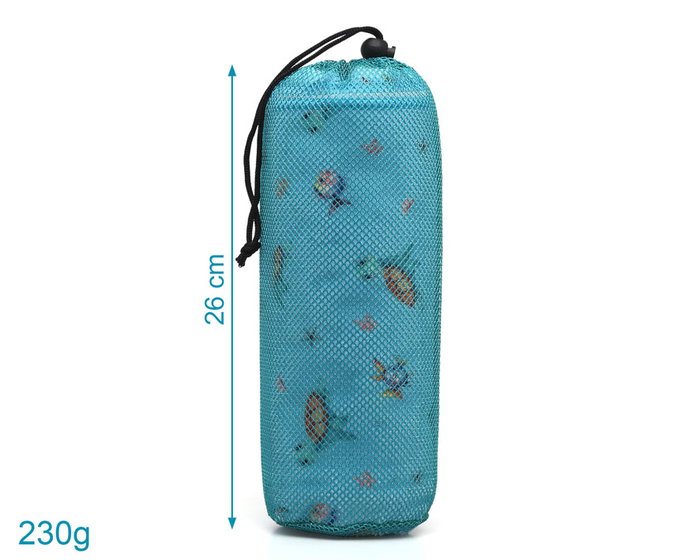 KioKids Toalla de Playa Microfibra Tortugas Azul 75x150 cm