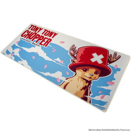 Cinereplicas Alfombrilla de Escritorio XL Desk Mat Oficial One Piece Netflix - Tony Tony Chopper, 800x350 mm, Base Antideslizante
