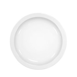 Costa Verde Plato Llano Turismo 26 cm - Plato de Porcelana para Vajilla (Set de 6)
