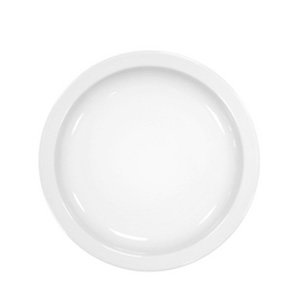 Costa Verde Plato Llano Turismo 26 cm - Plato de Porcelana para Vajilla (Set de 6)