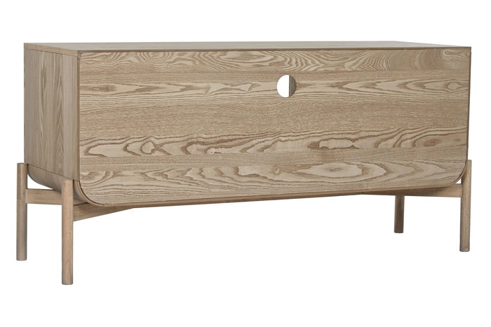 DKD Home Decor Mueble TV Tropical Ratan y Abeto Natural 126 x 40 x 60 cm