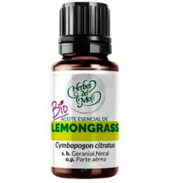 HERBES DEL MOLI Aceite Esencial Lemongrass 10 Ml Eco Cymbopogon citratus India Ecológico