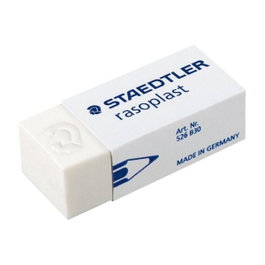 Staedtler Rasoplast B-30 Goma de borrar blanca de PVC