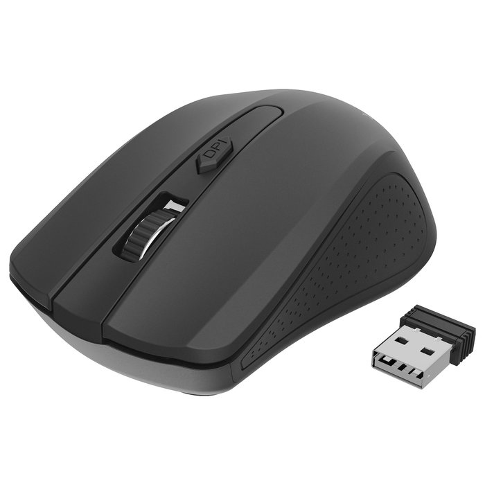 Gembird Ratón óptico inalámbrico 4 botones 1600 dpi Negro MUSW-4B-04