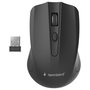 Gembird Ratón óptico inalámbrico 4 botones 1600 dpi Negro MUSW-4B-04