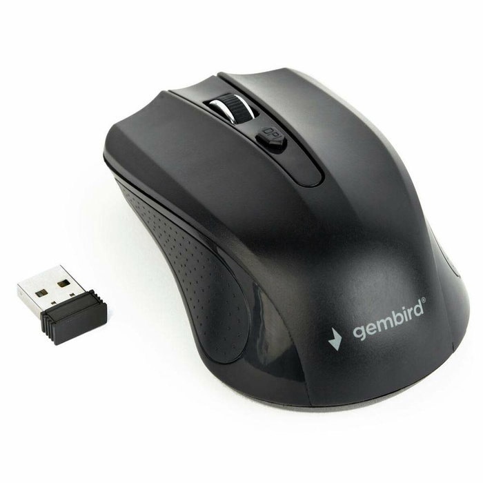 GEMBIRD MUSW-4B-04 Ratón Óptico Inalámbrico Ambidextro 1600 DPI Negro GEMBIRD MUSW-4B-04 Ratón Óptico Inalámbrico Ambidextro 1600 DPI Negro