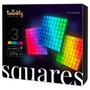 Twinkly Squares - Luz de Pared Inteligente, Efectos de Iluminación LED RGB, Control por App, Negro, Wi-Fi/Bluetooth