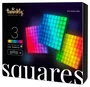 Twinkly Squares Extension Kit - Kit de iluminación LED inteligente Wi-Fi/Bluetooth, Negro, 64 LEDs, Control por voz con Alexa, Google Assistant y HomeKit
