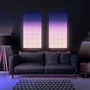 Twinkly Squares Extension Kit - Kit de iluminación LED inteligente Wi-Fi/Bluetooth, Negro, 64 LEDs, Control por voz con Alexa, Google Assistant y HomeKit