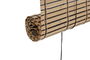 DKD Home Decor Estor Enrollable Bambú y Poliéster Marrón Oscuro 2 x 175 x 90 cm