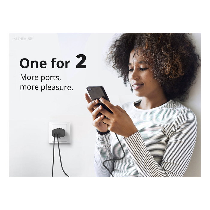 Conceptronic ALTHEA15B Cargador GaN de 20W con 2 Puertos (USB-C y USB-A) Conceptronic ALTHEA15B Cargador GaN de 20W con 2 Puertos (USB-C y USB-A)