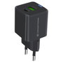 Conceptronic ALTHEA15B Cargador GaN de 20W con 2 Puertos (USB-C y USB-A)