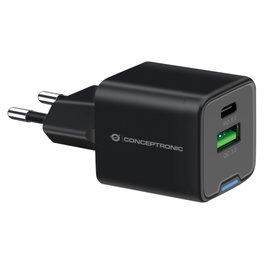 Conceptronic ALTHEA15B Cargador de pared 20W USB-C/USB-A