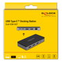 DeLOCK Estación de acoplamiento USB Type-C™ 4K Dual HDMI MST / USB / Gigabit LAN / PD 3.0 85 W