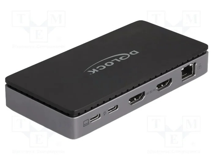 DeLOCK Estación de acoplamiento USB Type-C™ 4K Dual HDMI MST / USB / Gigabit LAN / PD 3.0 85 W DeLOCK Estación de acoplamiento USB Type-C™ 4K Dual HDMI MST / USB / Gigabit LAN / PD 3.0 85 W
