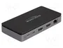 DeLOCK Estación de acoplamiento USB Type-C™ 4K Dual HDMI MST / USB / Gigabit LAN / PD 3.0 85 W