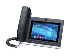 Planet VSN-7000 - Teléfono SIP de Conferencia Inteligente Android con Pantalla Táctil de 7 Pulgadas Full HD, Cámara 5MP, Wi-Fi Dual-Band, PoE+, 20 Líneas