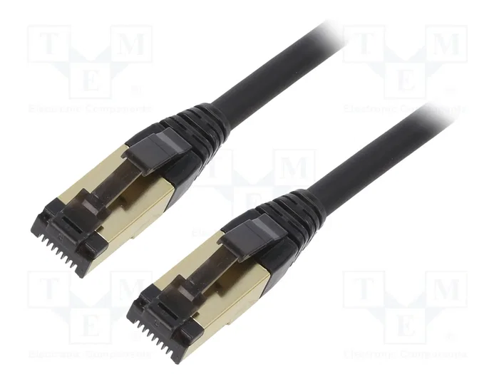 Gembird Cable de Red Cat8 S/FTP 3m Negro PP8-LSZHCU-BK-3M