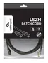 Gembird PP8-LSZHCU-BK-3M Cable de Red Cat 8 S/FTP (S-STP) Blindado, LSZH, Contactos Chapados en Oro, 3 Metros, Negro
