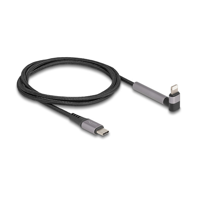 DeLOCK Cable de datos y carga USB Type-C a Lightning 1,5 m negro con función de soporte MFi DeLOCK Cable de datos y carga USB Type-C a Lightning 1,5 m negro con función de soporte MFi