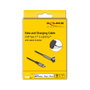 DeLOCK Cable de datos y carga USB Type-C a Lightning 1,5 m negro con función de soporte MFi
