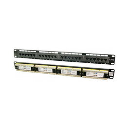 LogiLink Patchpanel 24 Port Cat6 UTP 19 pulg. EconLine negro