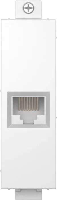 Vision TC3 RJ45/KS - Conector RJ-45 Hembra Cat 6a Blanco para Toma de Corriente, 1 Pieza, Contacto en Oro